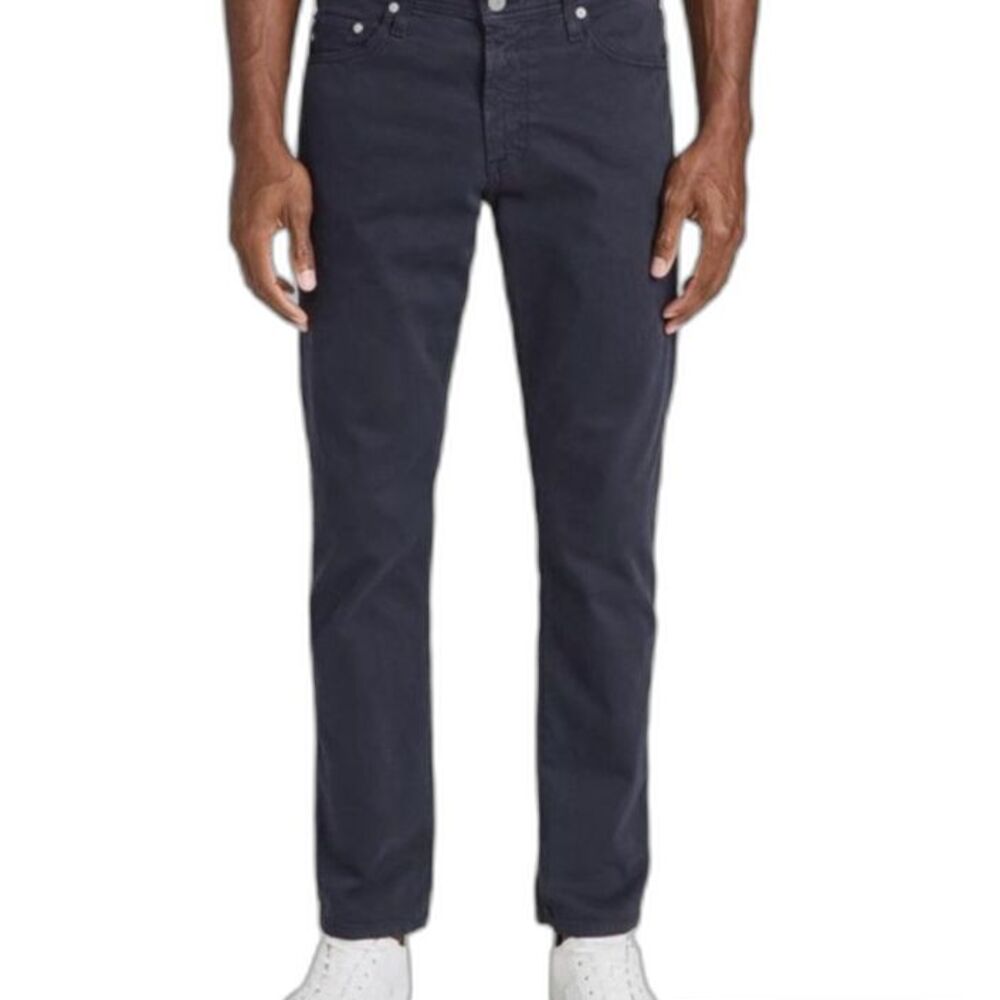 AG Jeans Men's The Graduate Navy Twill Tailored Leg Jean Style Pants Sz 38 X 32
